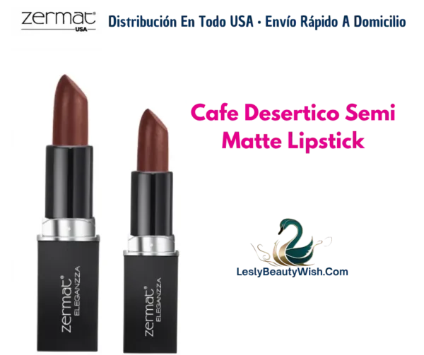 Pink Bugambilia, Desert Coffee, Orange Sunrise, Red Tulip y Purple Iris Semi-Matte Lipstick