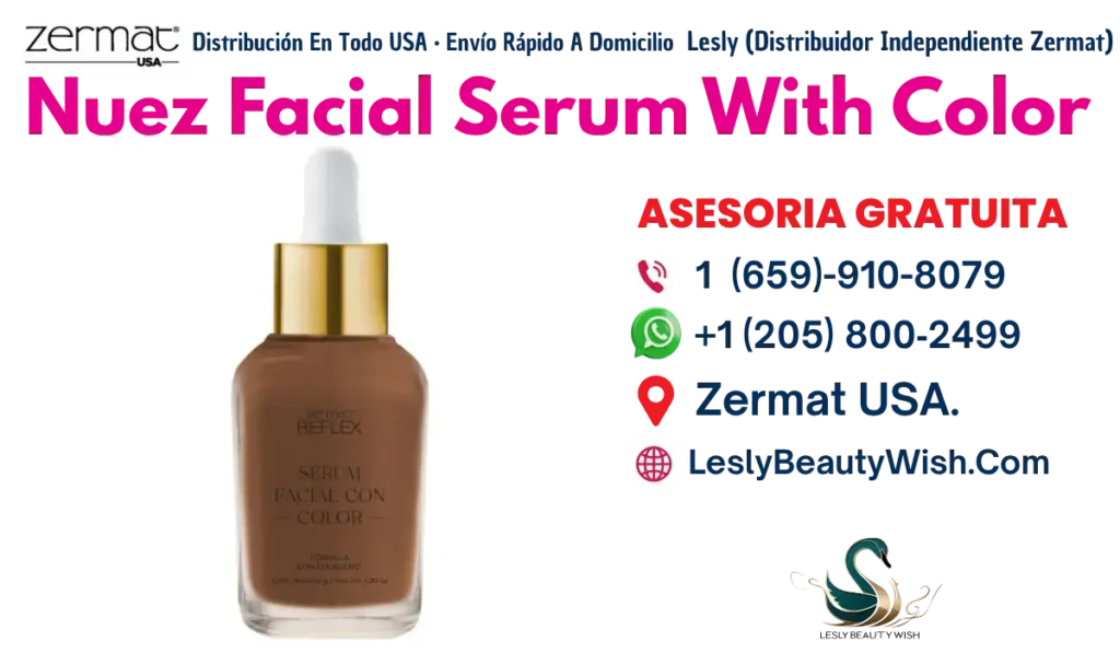 Almendra, Macadamia y Nuez Facial Serum With Color