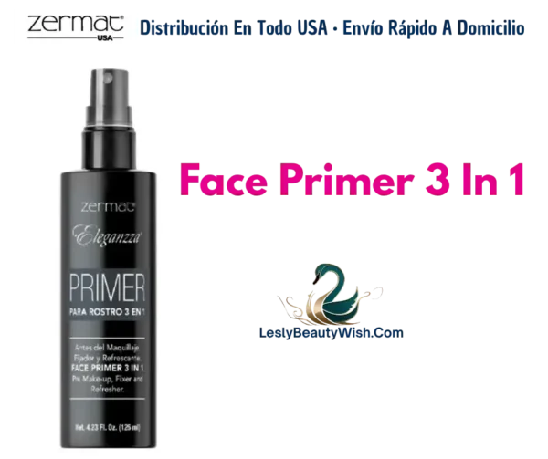 Zermat Face Primer 3 In 1 4.23 Fl. Oz — La bruma esencial para un maquillaje impecable